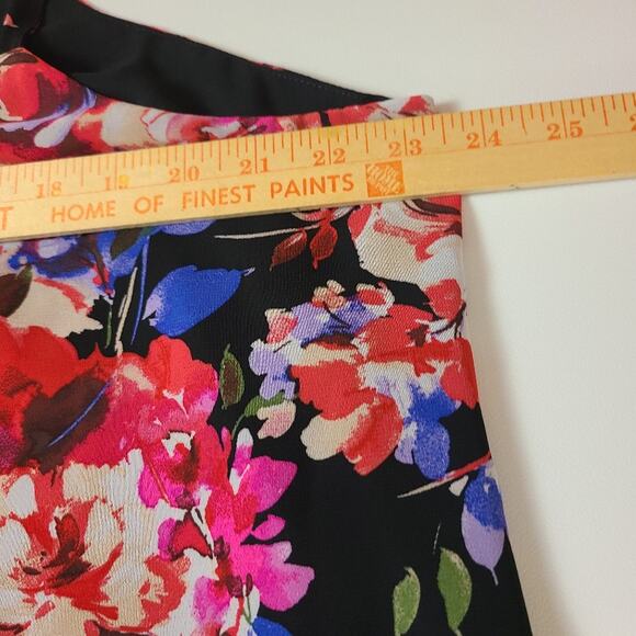 Torrid Sophie Spaghetti Strap Top Black Red Floral Chiffon Romantic Whimsy 2X - Picture 10 of 14